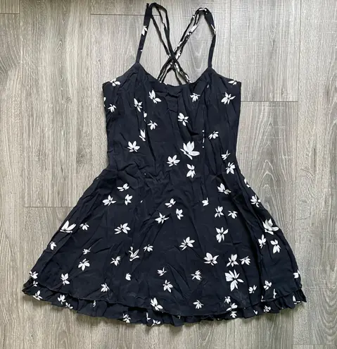 Kenar Black Floral Dress