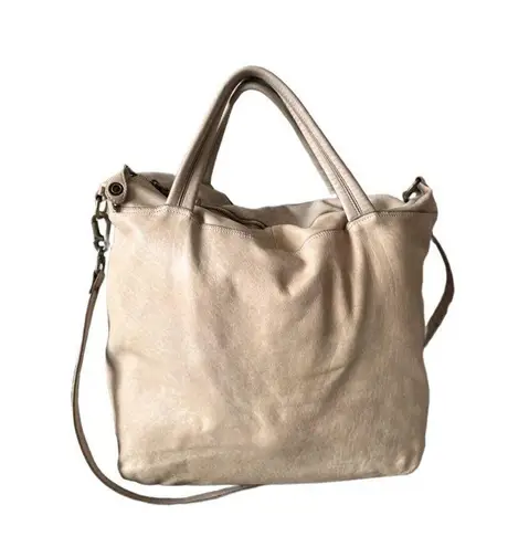 Vintage Errelleventidue Italian Leather Lazer Cut XL Handbag