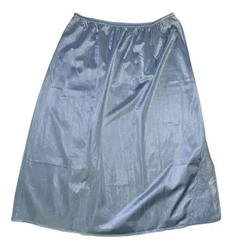 Maidenform Sweet Nothings Blue Lace Embellished Half Slip Small