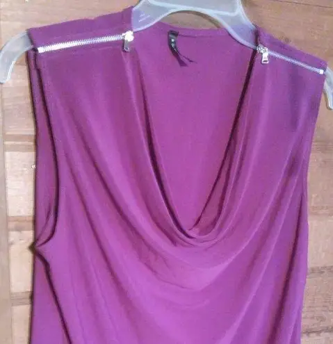 Bleeker and McDougal Cowl Neck Blouse Purple Size M