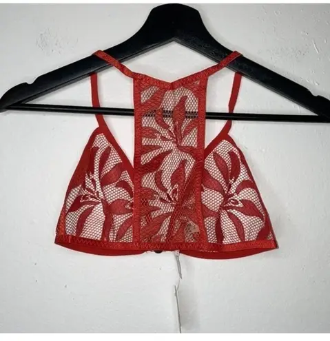 Free People Intimately Womens Size Small Raya Embroidered Bralette