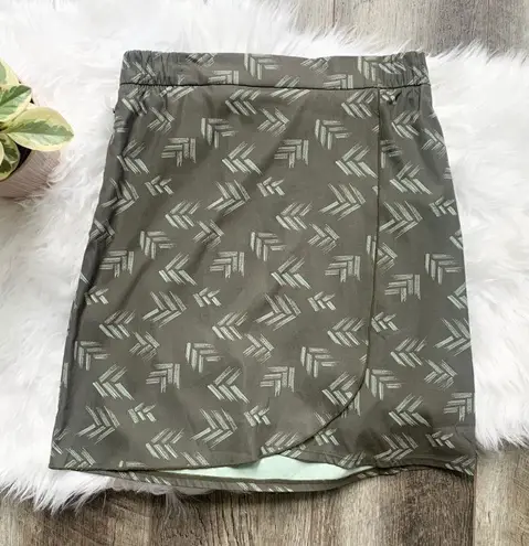 Toad & Co. Whirlwind Wrap Skirt Dark Moss Green XS Green