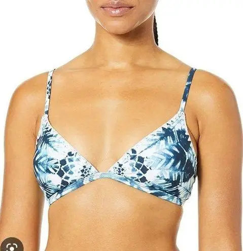 Rip Curl Blue and white patterned tie dye bikini top never worn