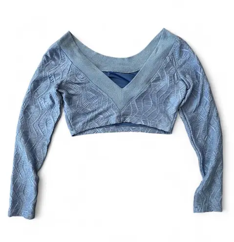 Free People  Oakley Top Denim Grey Medium - Image 3