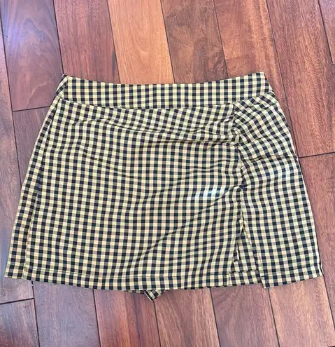 Grey Bandit Plaid Skort