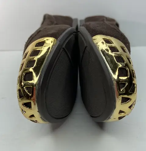 Fergalicious FERGIE “Brio Too” Brown Suede Ballet Flats