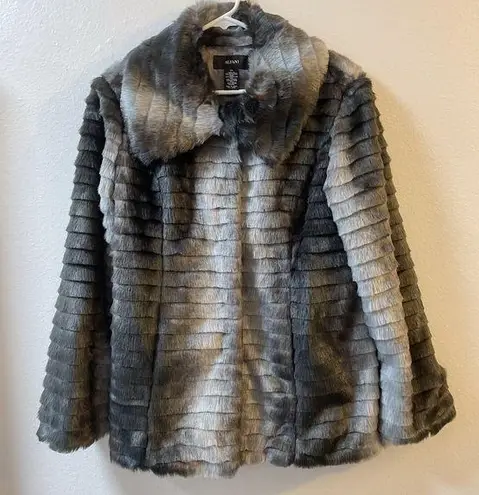 Alfani New  Faux Fur Lined Coat Jacket XS