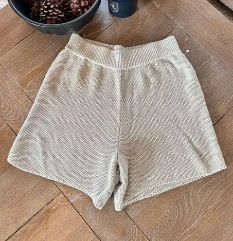 BARE Knitwear High Waist Waffle Knit Shorts Size M/L Size M