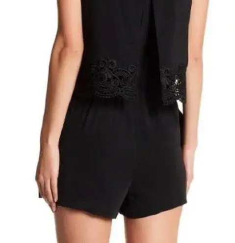 Parker Black Sleeveless Romper Jumpsuit