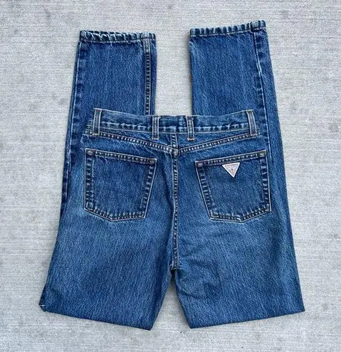 Guess 90s Vintage  Highwasited Straight Leg Mom Jean Size 27