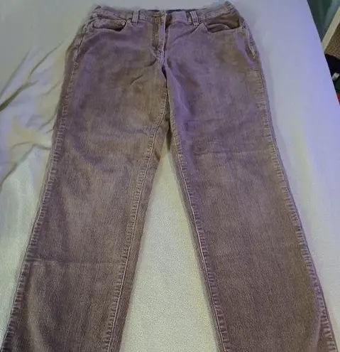 L.A. Blues womens brown cordoruy pants straight leg size 12