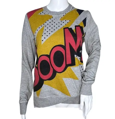 Phillip Lim x Target Shirt Womens XS Gray Boom Jumper Graphic Sweatshirt Casual
