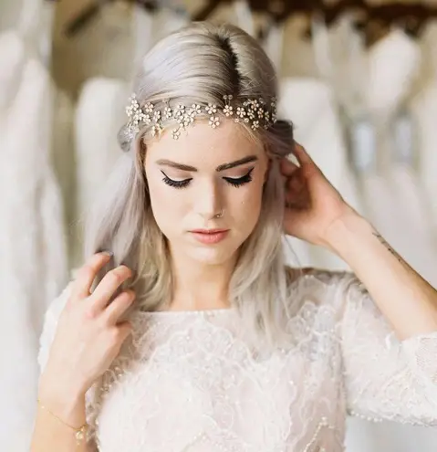 Daisy NEW crystal wedding/bridal hair vine/ vine