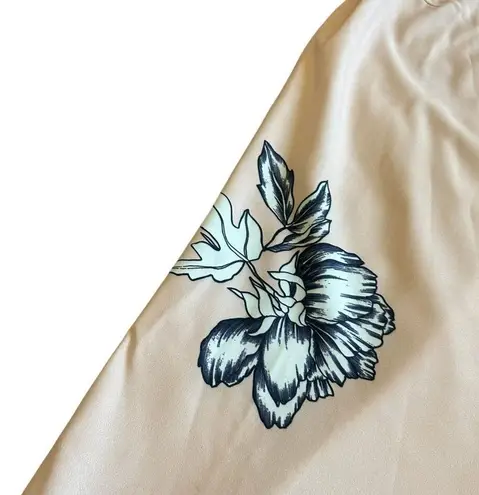 Morrisday The Label Floral Halter Dress Ruffle Low Back Size Medium Women's Pink