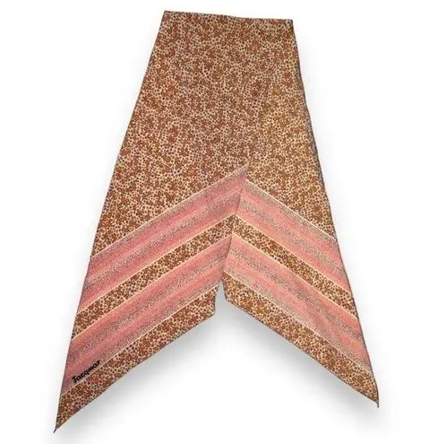 Vintage Jacqmar Micro Floral Print Scarf Red