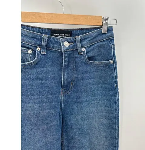 The Kooples Jeans Women 24 Blue Straight Leg Cropped Cotton Blend Medium Wash