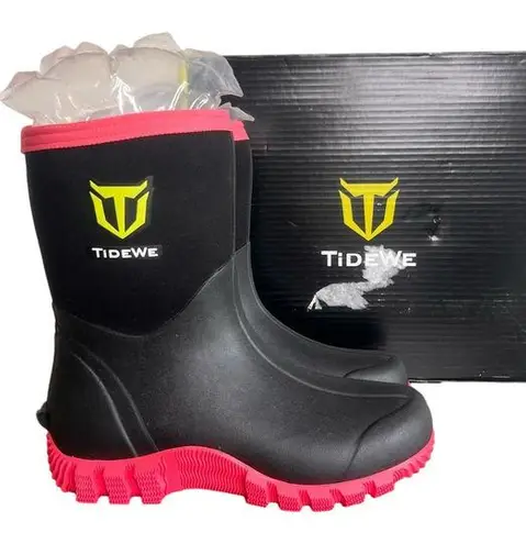 TiDEWE Mid Calf 5.5mm Neoprene Insulated Women's Boot Size 7 #B1195 Black