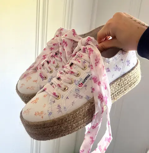 Superga Floral Platform  Sneakers