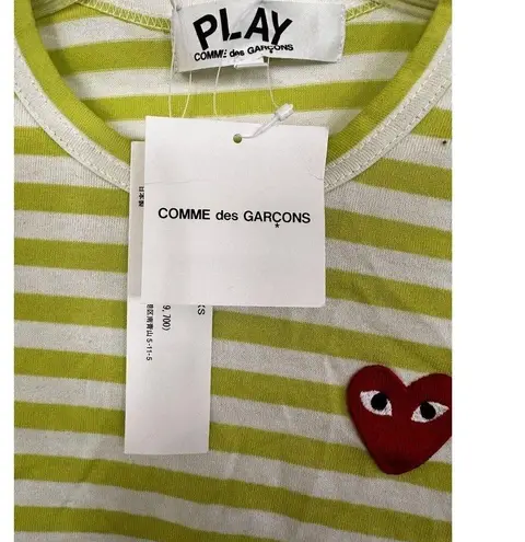 Comme des Garçons PLAY Striped Long-Sleeve T-Shirt Tee Top $140 XS