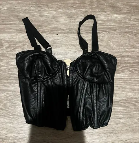 Aniye By Leather Corset Black