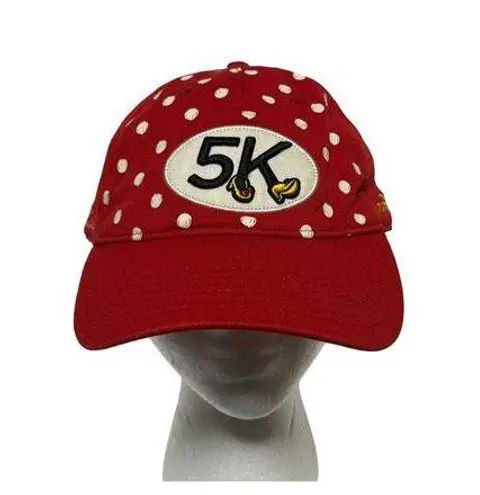 Disney  Parks Minnie Mouse 5K Running Hat Cap RunDisney Every Mile Is Magic Red