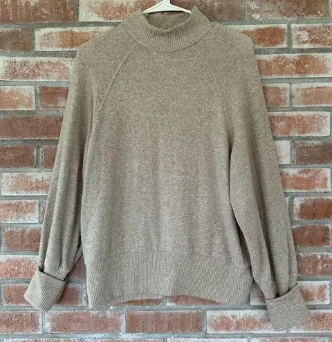 Maeve Anthropologie Mock Neck Sweater Women’s Small Beige Tan