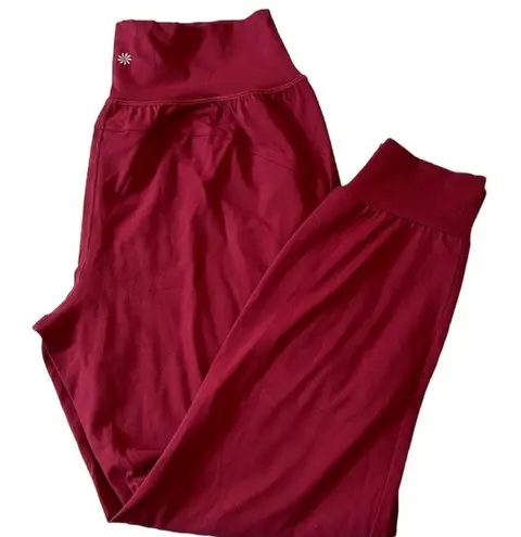 Athleta  red Salutation jogger