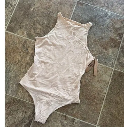 SKIMS Fits Everybody High Neck Bodysuit Sand Size Small