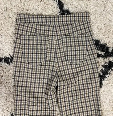 Miou Muse Plaid Flared Pants