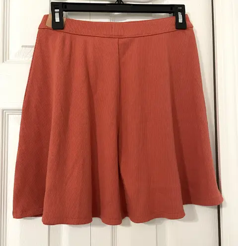 Orange Coral Skirt Size Medium Ribbed Material