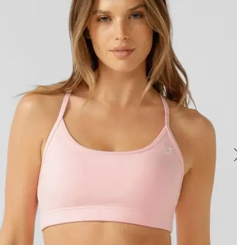 Lorna Jane Active Sammy Racerback Sports Bra Apricot Peach Pink Medium?