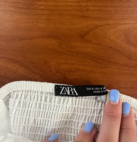 ZARA White Crop Top