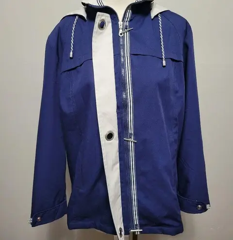 Mackintosh of New England Navy Hooded Parka Size Large