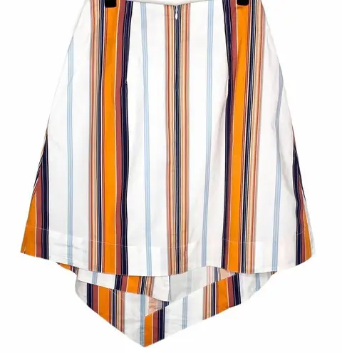 Habitual new ᯾ Skylar Asymettrical Handkerchief Hem Skirt ᯾ Tangerine Stripe