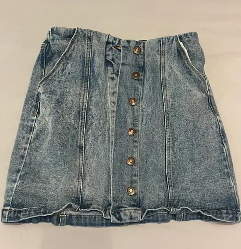 Signature 8 Denim Skirt