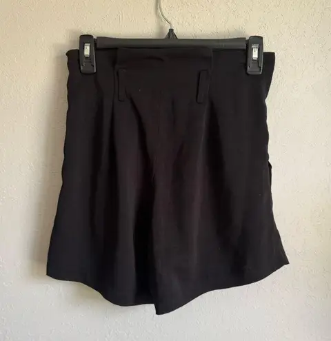 Dance & Marvel Black Paper Bag Pull On Shorts Womens S Business Casual