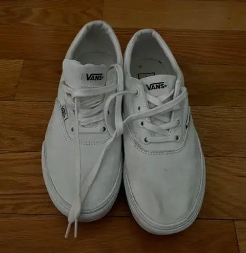 Vans  Authentic Platform White Sneakers Size 8