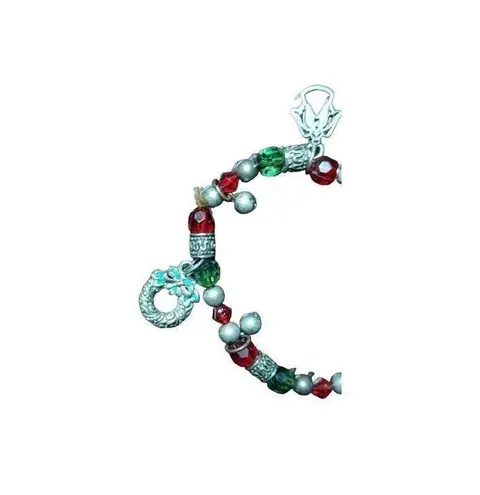 Unlisted Christmas Holiday Jingle 7" stretchy bracelet