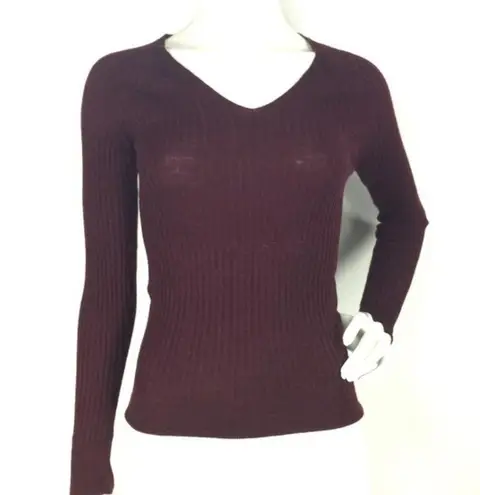 Reiss Elouise V Neck Fitted Wool Alpaca Sweater