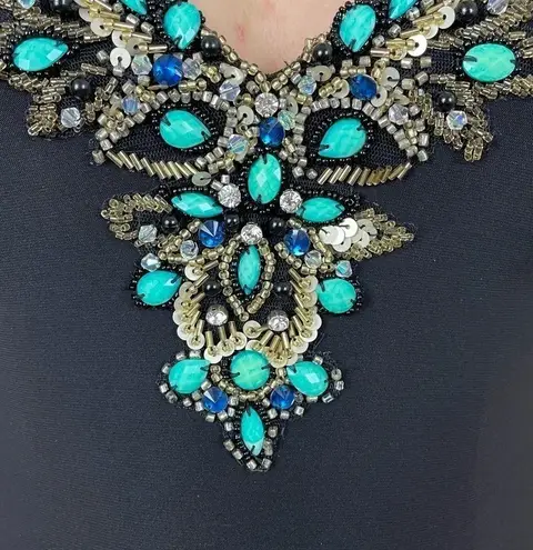 Mori Lee Black Beaded Mermaid Gown Size 0