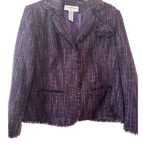 Sag Harbor Women's Woman Dress Blazer Purple Size 16W Sku 2603
