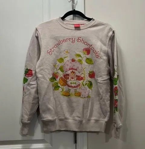 Strawberry Shortcake Light Pink Pullover Sweatshirt Size XS