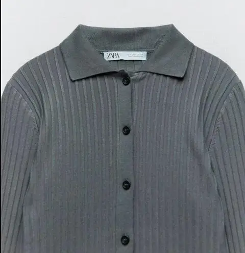 ZARA NWT  KNIT POLO SWEATER