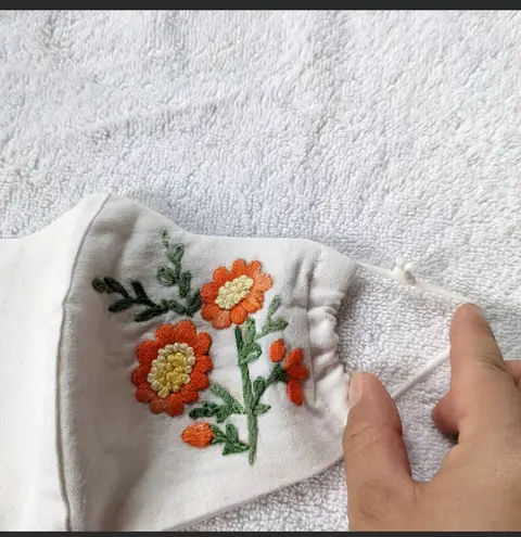 Handmade Pocket Filter Embroidered Face masks