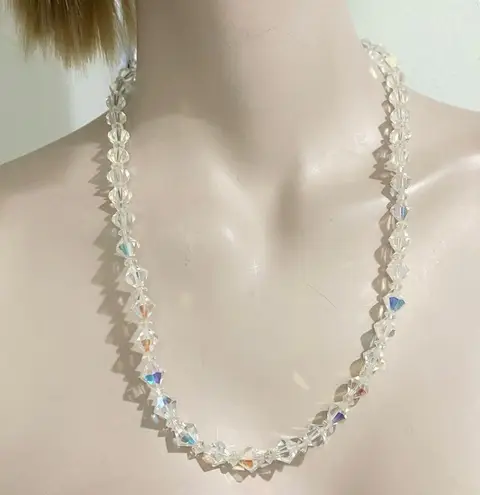 Vintage Clear Aurora Borealis AB Crystal Diamond