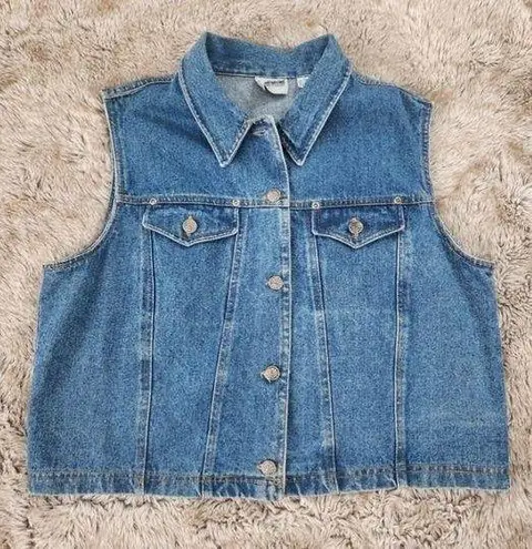 The Clothing Company GoodFellows Vintage Denim Vest Blue Size 18W