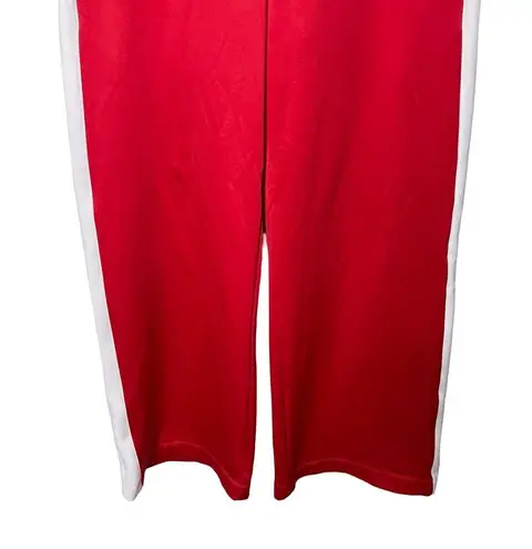 Sweaty Betty  Red White Side Stripe Shirley Wide Leg Trousers sz M