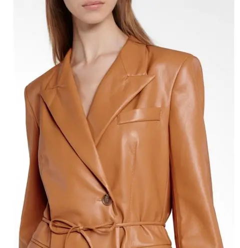 💕NANUSHKA💕 Remi Vegan Leather Blazer Dress ~ Light Brown Medium