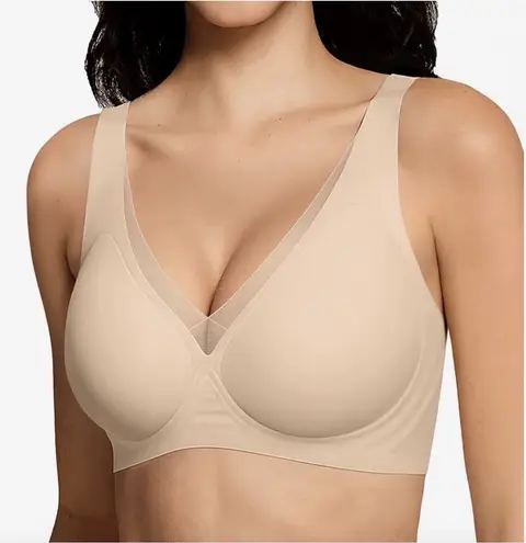 LetsJoli Bras for Women Supportive Wireless Push Up Bra Full Coverage XXXL Tan Size undefined - Image 1