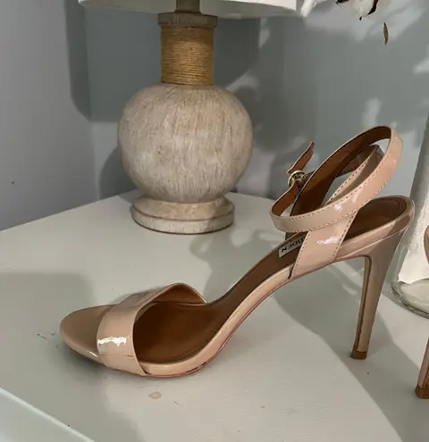 Steve Madden Reno Sandals High Heels Stiletto Tan Size 8.5